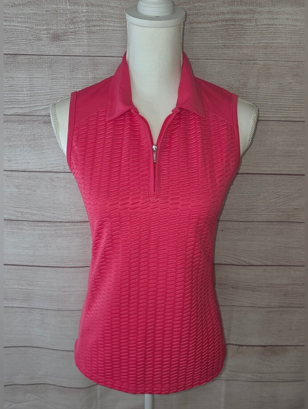 Izod Performance Women's Sleeveless 1/4 Zip Polo Size XS